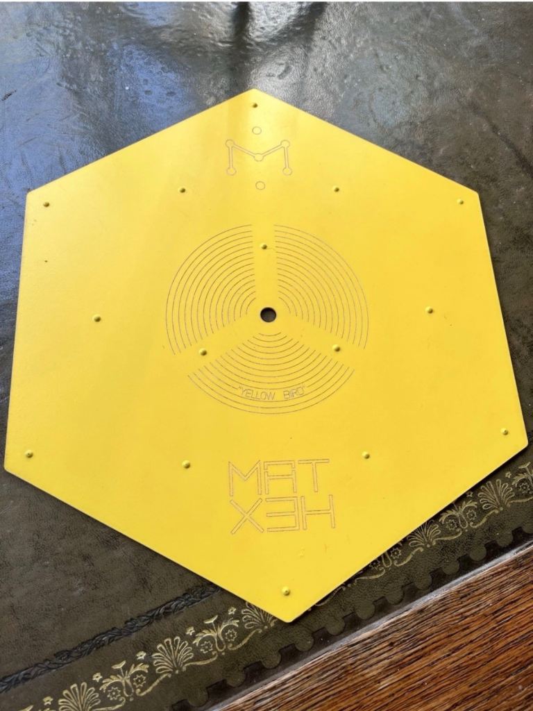 HEXMAT YELLOW BIRD PHONO RECORD Mat 