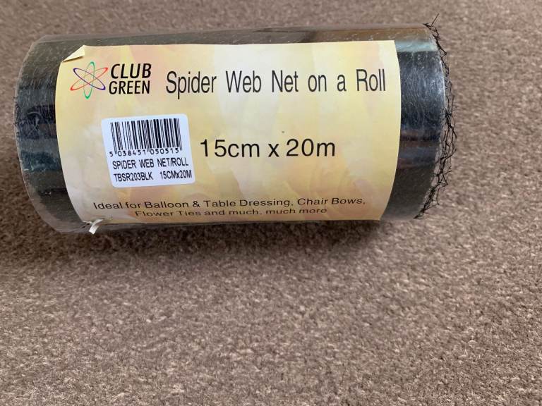 Spider web net on a roll 15cm wide NEW