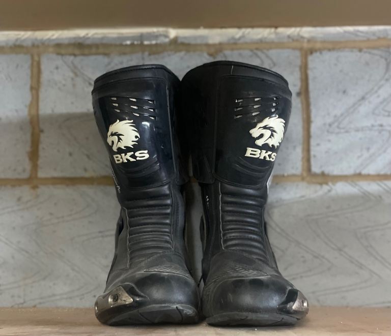 BKS motorbike boots size 10 