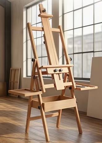 Wooden Artist Easel with Storage – Excellent Condition