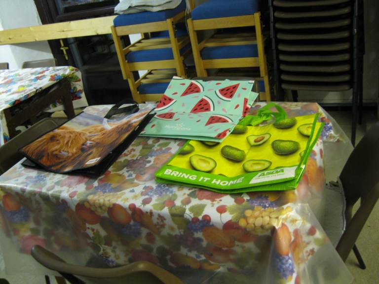 VARIOUS SUPERMARKET BULK BAGS, BAGS FOR LIFE TYPE LEICESTER LE4 5DJ