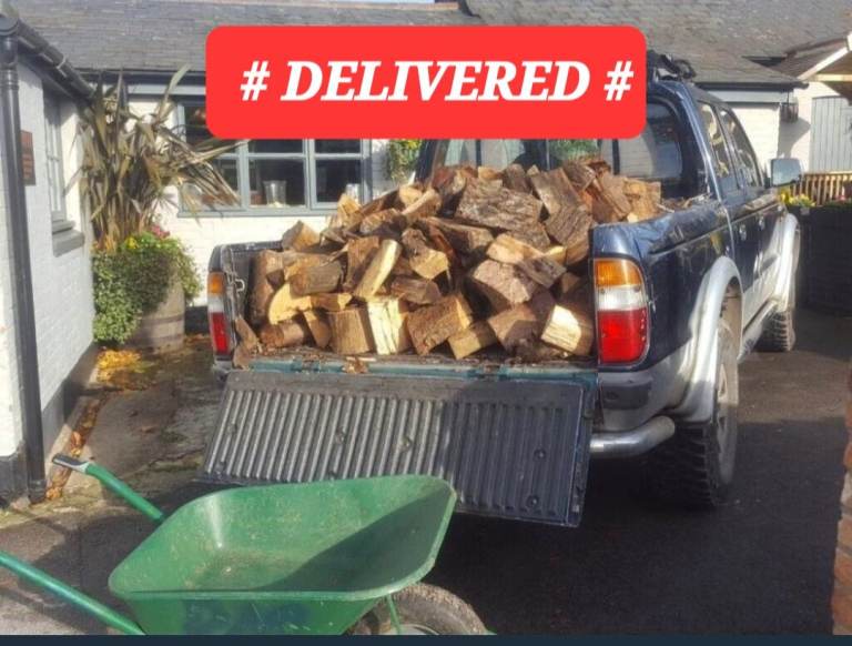 Split Seasoned Logs Hardwood Open Fire Pit Log Burner Firewood Kiln Dried Pizza Oven DSM Tree Care