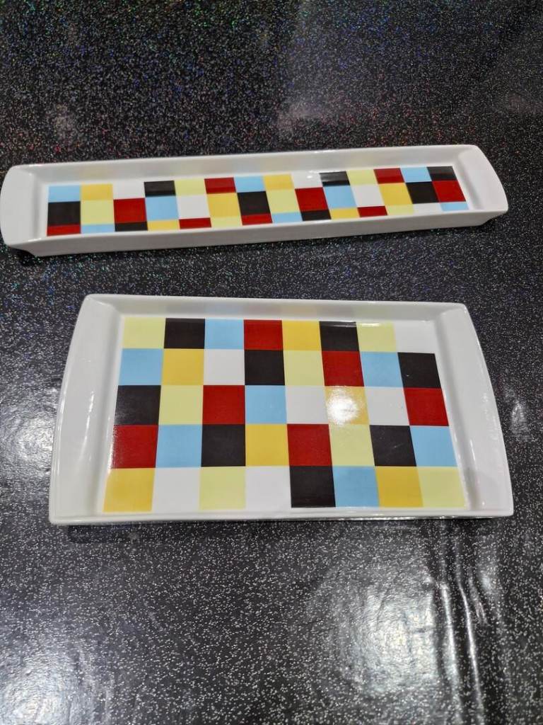 The Tabletop Company TTC Mingles Pattern Serving Dish Set