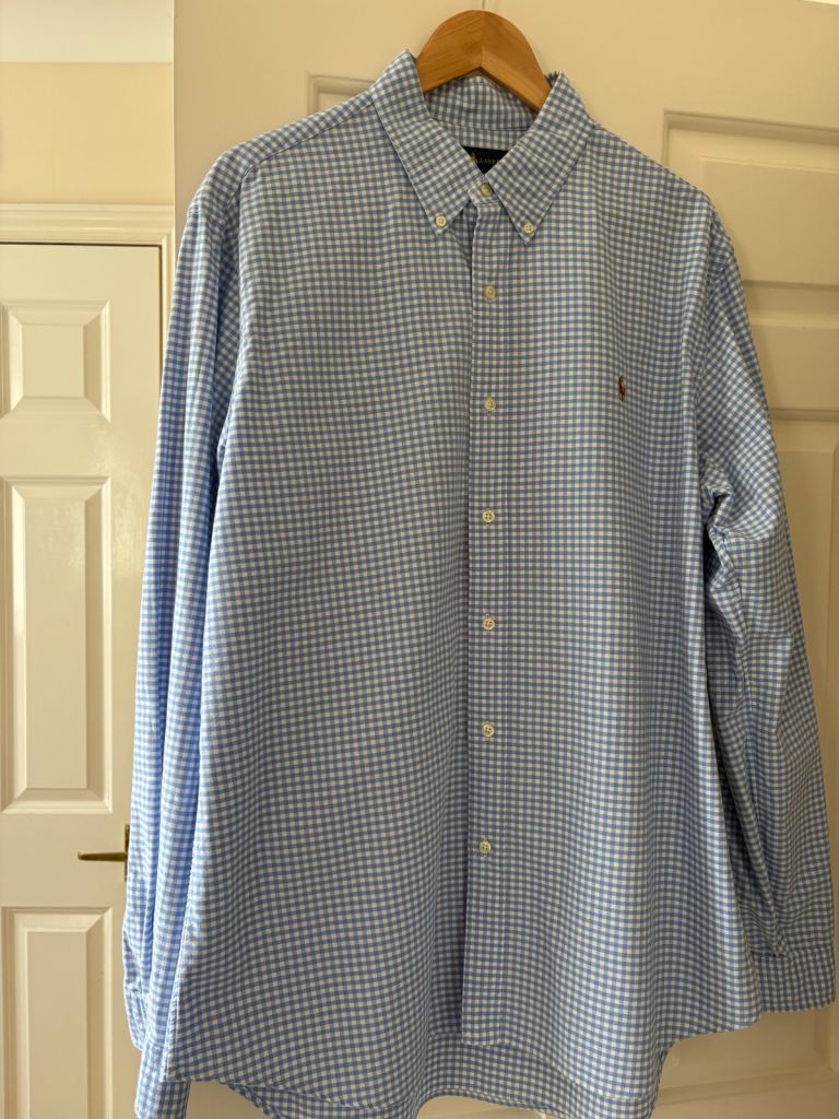 image for Ralph Lauren custom fit Oxford shirt XL. Reduced from £80