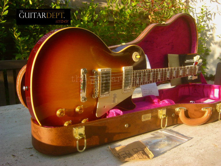 PRISTINE 2017 Gibson Custom Shop Les Paul R8*1958 Reissue BOURBON BURST ...