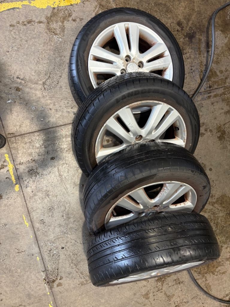 Honda Jazz 2009 Alloy Wheels Set with 185/55 R16 87V Tyres X4 Genuine Used