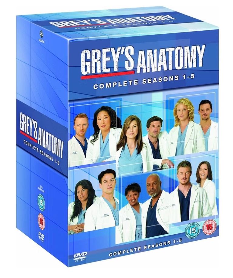 Grey’s Anatomy Season 1-5 DVD box set for sale