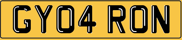 RONS Registration Number Plate GUY 4 Ron RONALD Rhonny RONNY Ronnie - SAVE £500