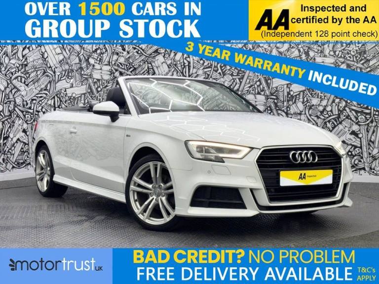 2018 Audi A3 Cabriolet 1.5 TFSI CoD 35 S line Convertible 2dr Petrol S Tronic Euro 6 (s/s) (150 p...