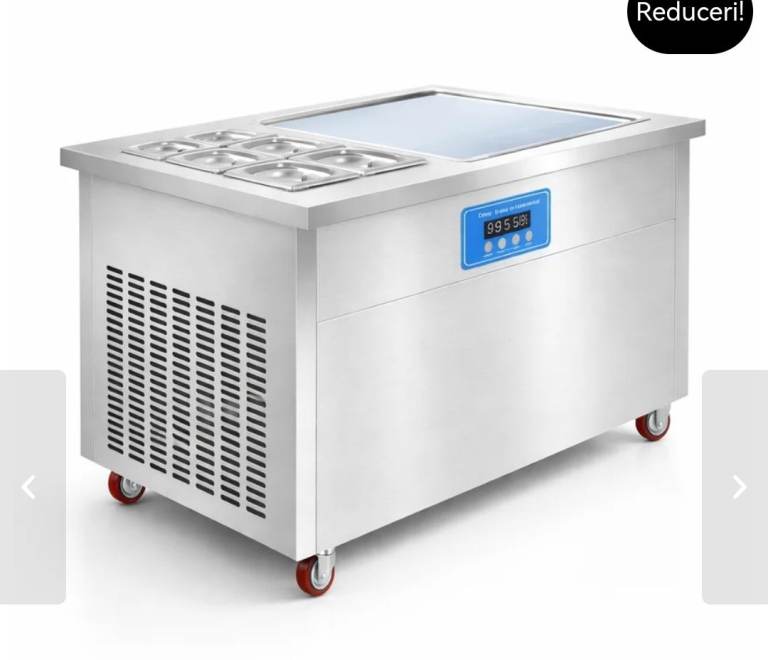 Commercial Ice Cream Roll Machine – Stainless Steel