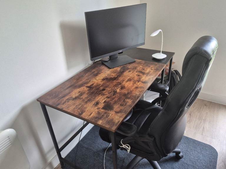 Ultimate Home Office / Student Station – Desk, Gaming Chair, Mat, Lamp & Extension Lead
