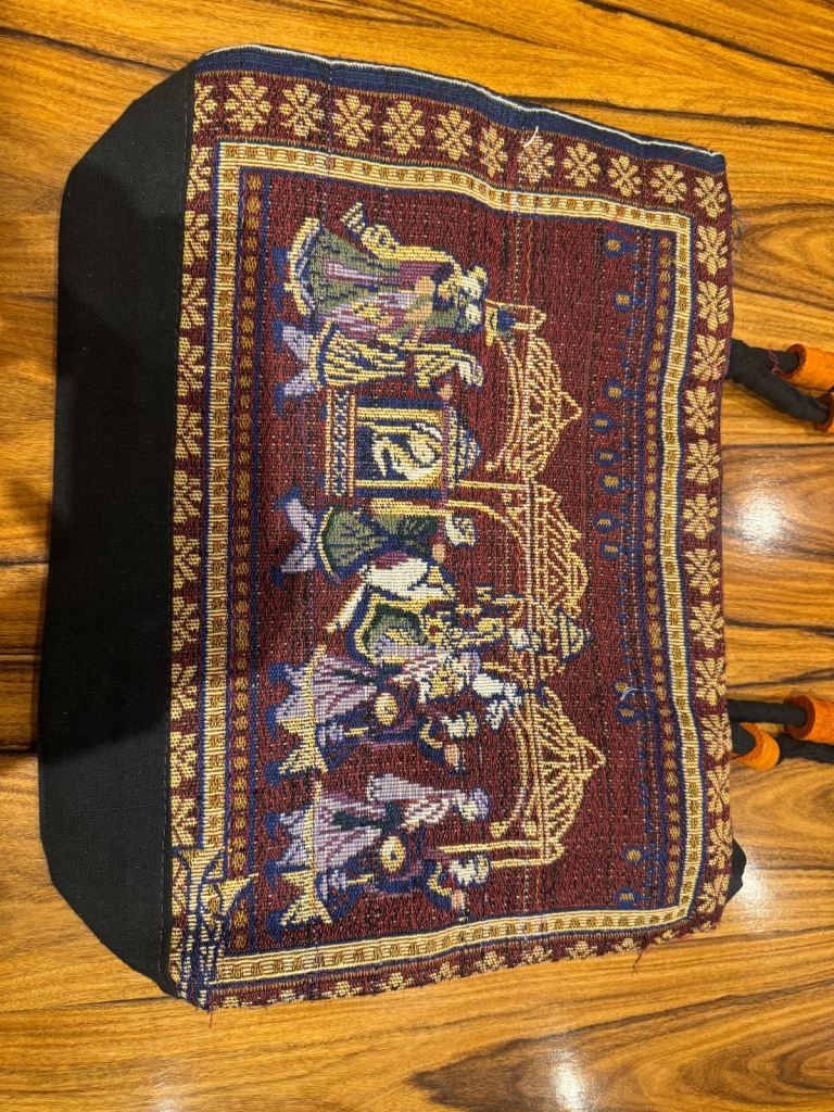 Hand embroidered bag
