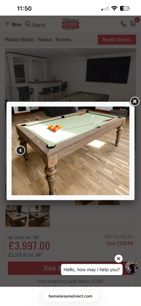 Pool and dining table 