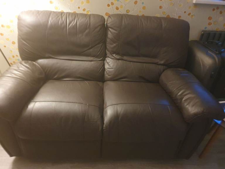 2 seater and 3 seater leather recliners. FREE