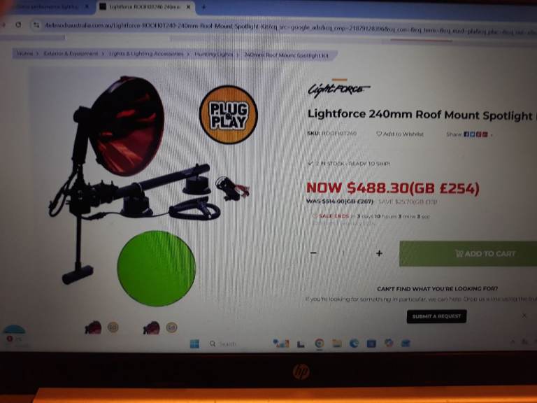 ROOF MOUNTED SPOT LIGHT