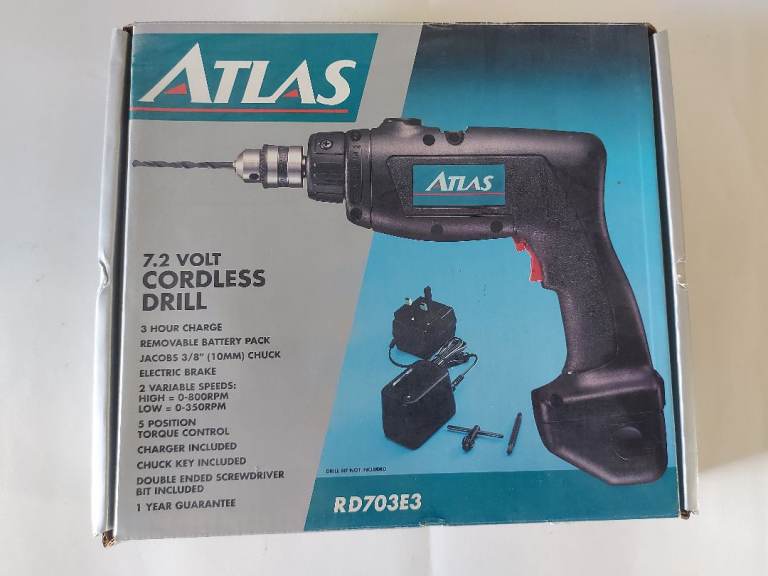 Atlas 7.2 volt Cordless drill