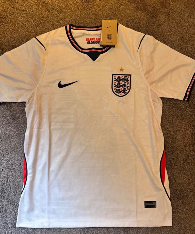England Football Shirt - Home Kit