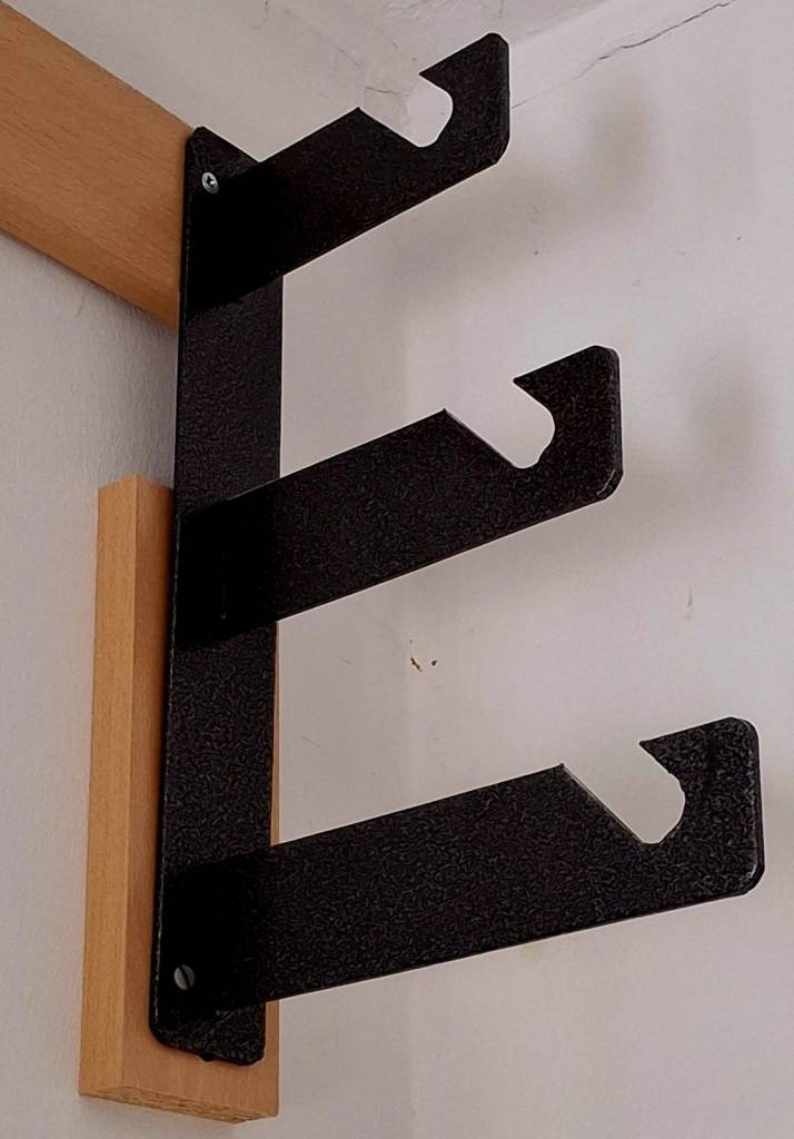 Wall-Mounted photography paper roll kit - Black Metal, Good Condition
