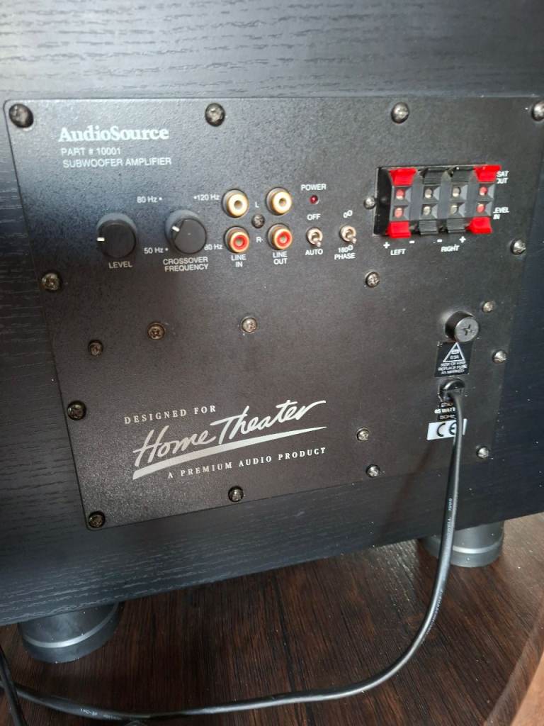AudioSource Active Subwoofer Amplifier for Home Theater FAULTY 
