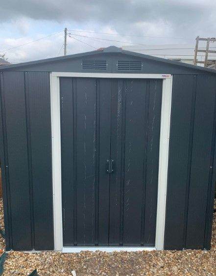 Multi-Purpose Outdoor Garden Metal Shed with Lockable Doors