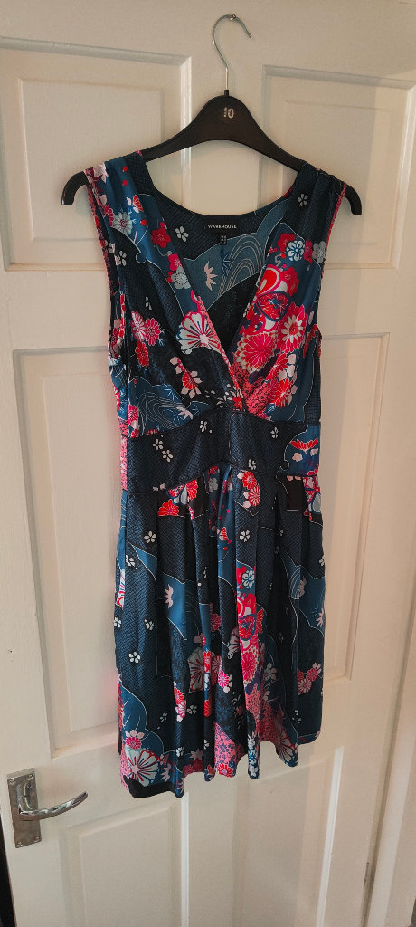 Silk dress by Warehouse