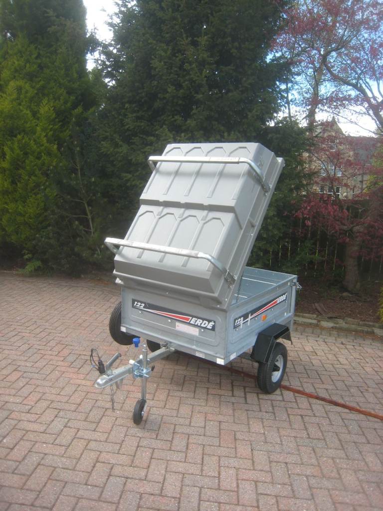 Erde 122 trailer,ABS Cover,Load Bars,Jockey Wheel,Spare Wheel.
