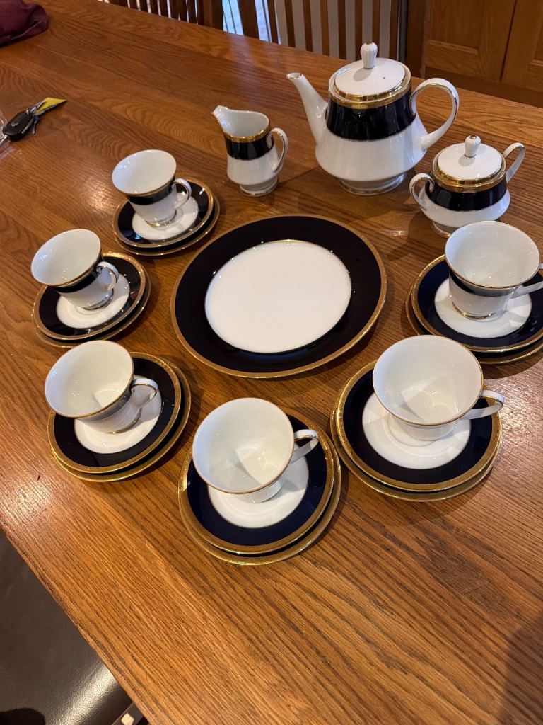 6 piece Noritake Legacy Valhalla Tea Set
