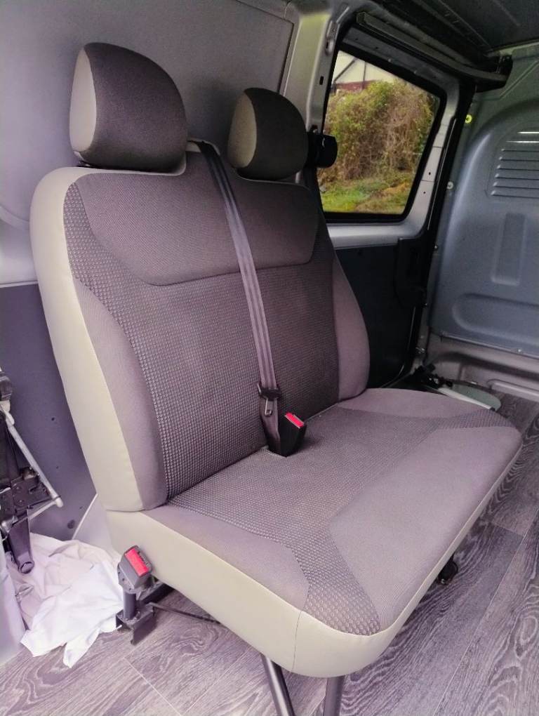 Transit van double seats with seatbelts