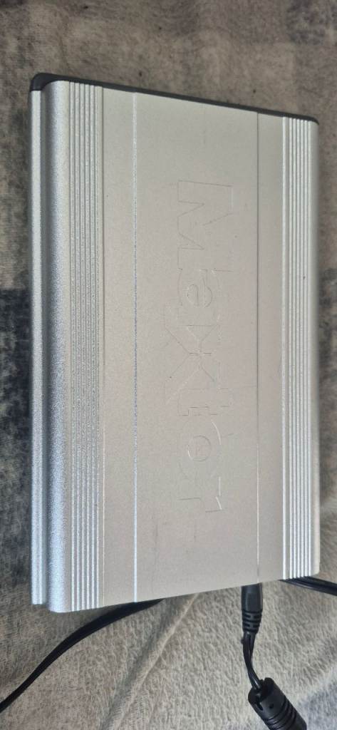 Maxtor External Hard Drive – Silver, Good Condition