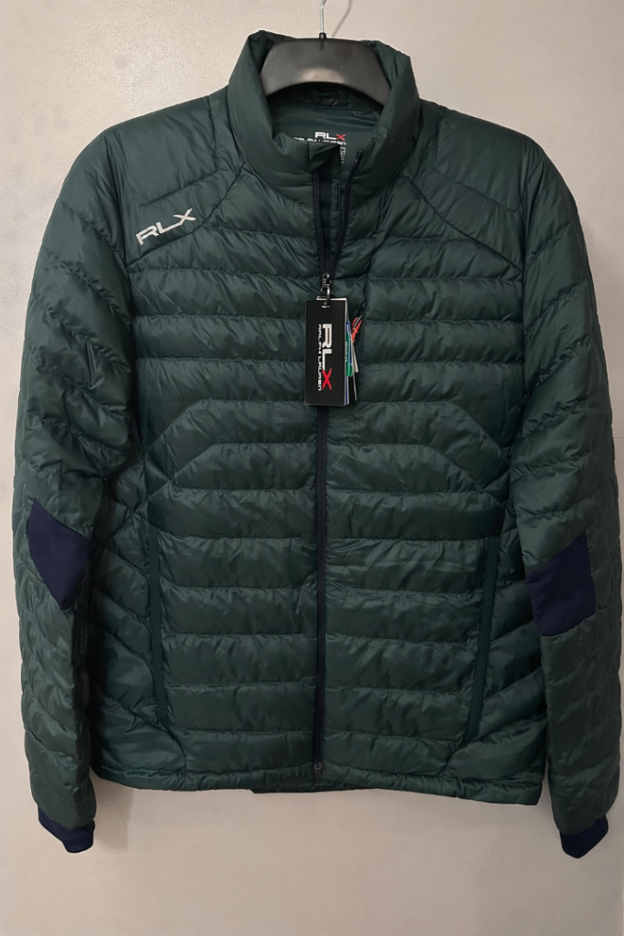 Polo Ralph Lauren RLX Bomber Water-Repellent Packable Quilted Jacket Coat Size M