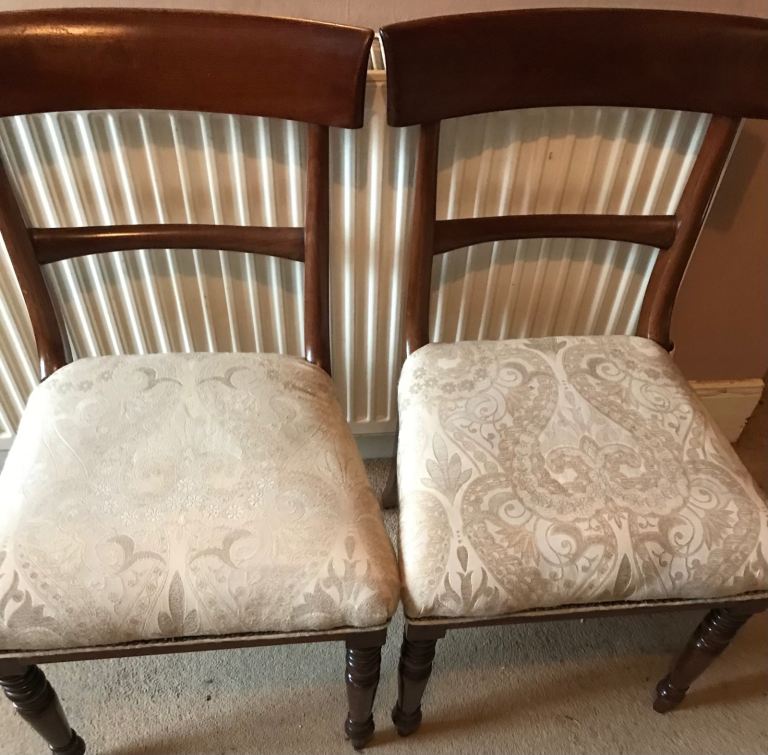 2 antique dining/hall chairs