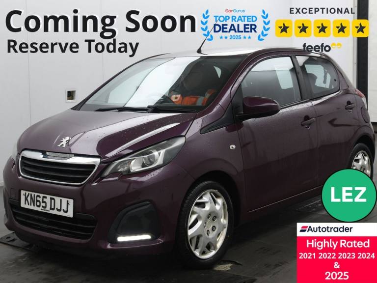 2015 Peugeot 108 1.0 Active Hatchback 5dr Petrol Manual Euro 6 (68 ps) Hatchback Petrol Manual