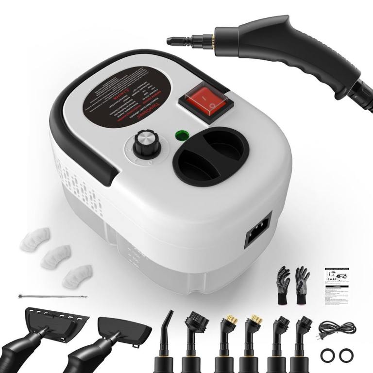 BRAND NEW - Handheld Pressurised Steam Cleaner 1.2L Multi-Purpose Car & Home Steamer – white