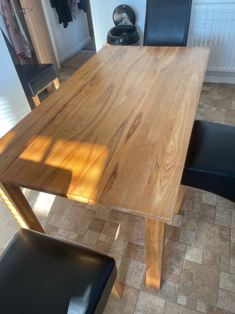 Pine table and chairs