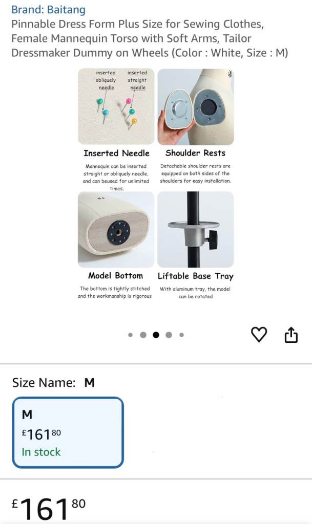 Pinnable Dress Form Mannequin