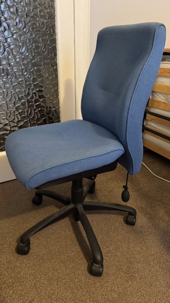 Blue office chair
