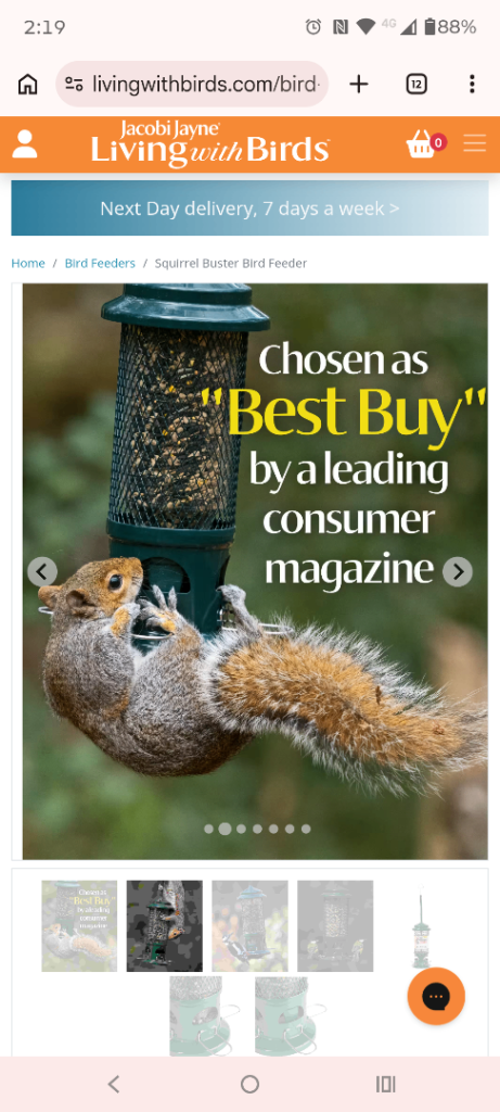 Squirrel Buster Bird Feeder 