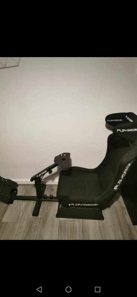 image for  Gaming chair, steering wheel and pedals