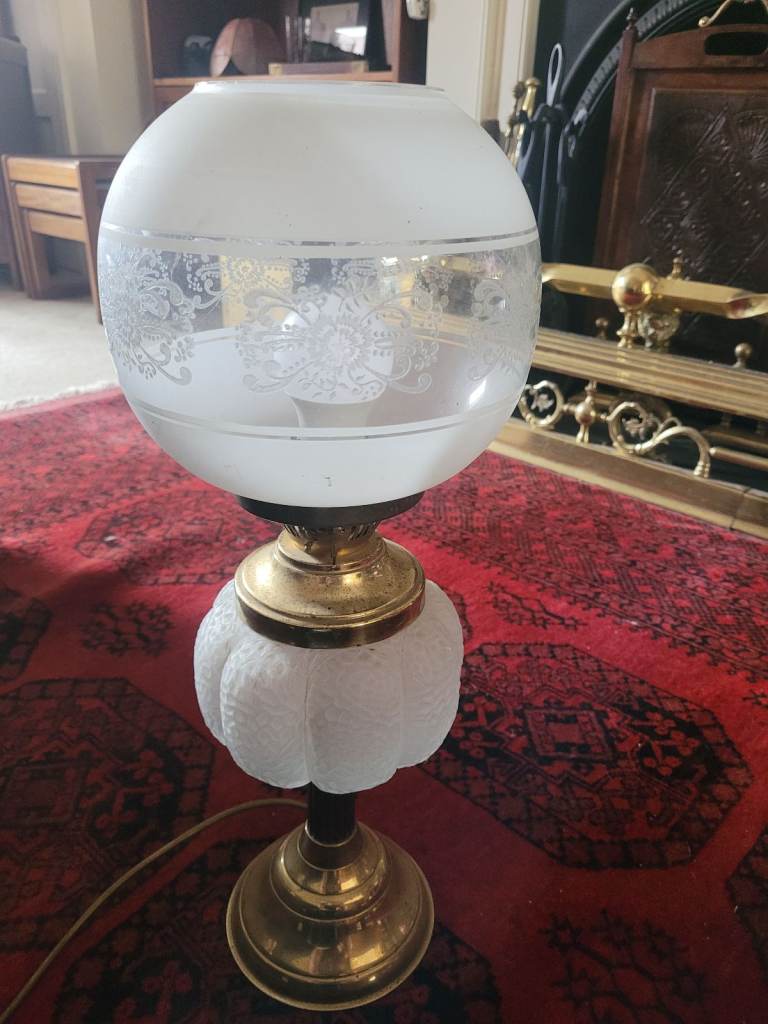 Antique Victorian Converted oil lamp