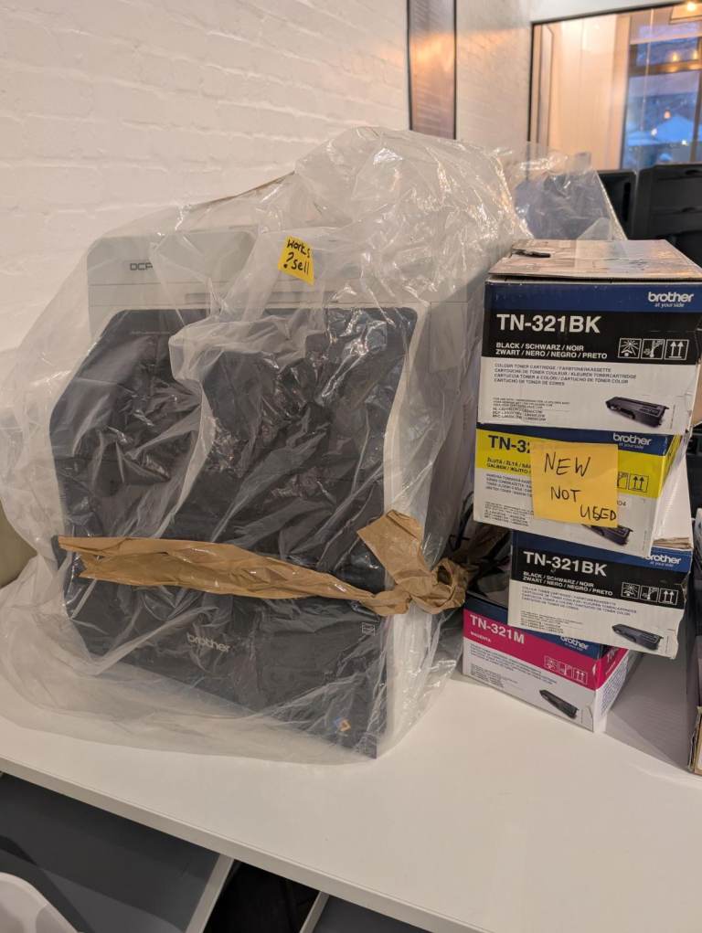 Brother laser printer and toners