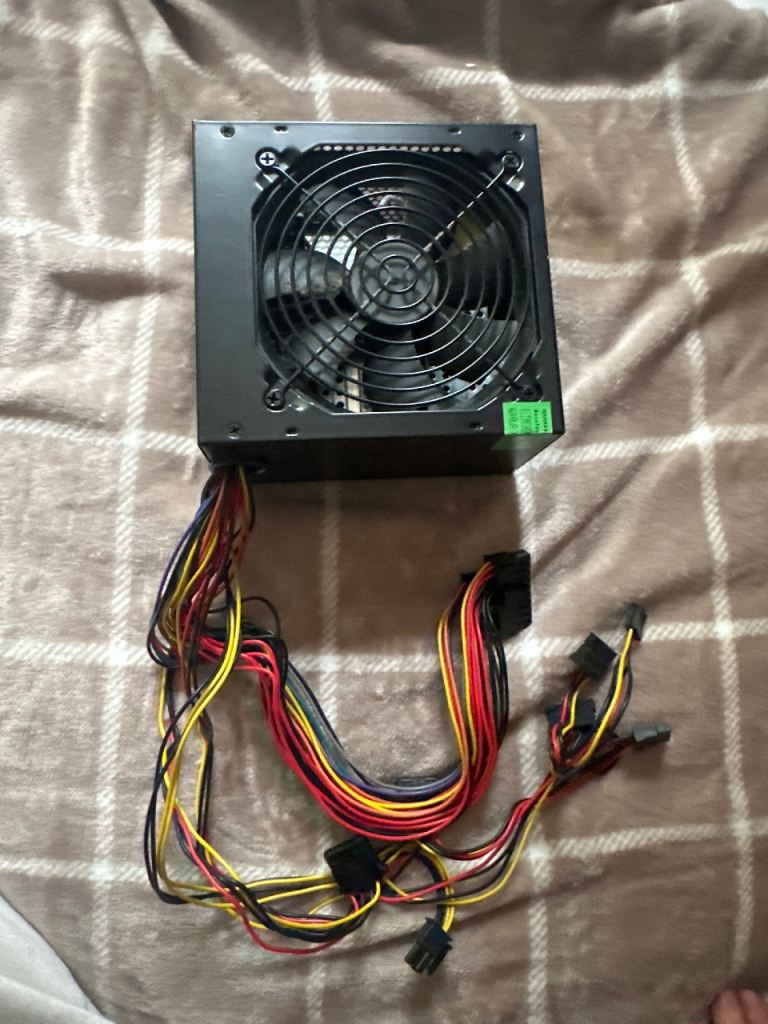 ATX PC Power Supply Unit (PSU) - Black, Good Condition