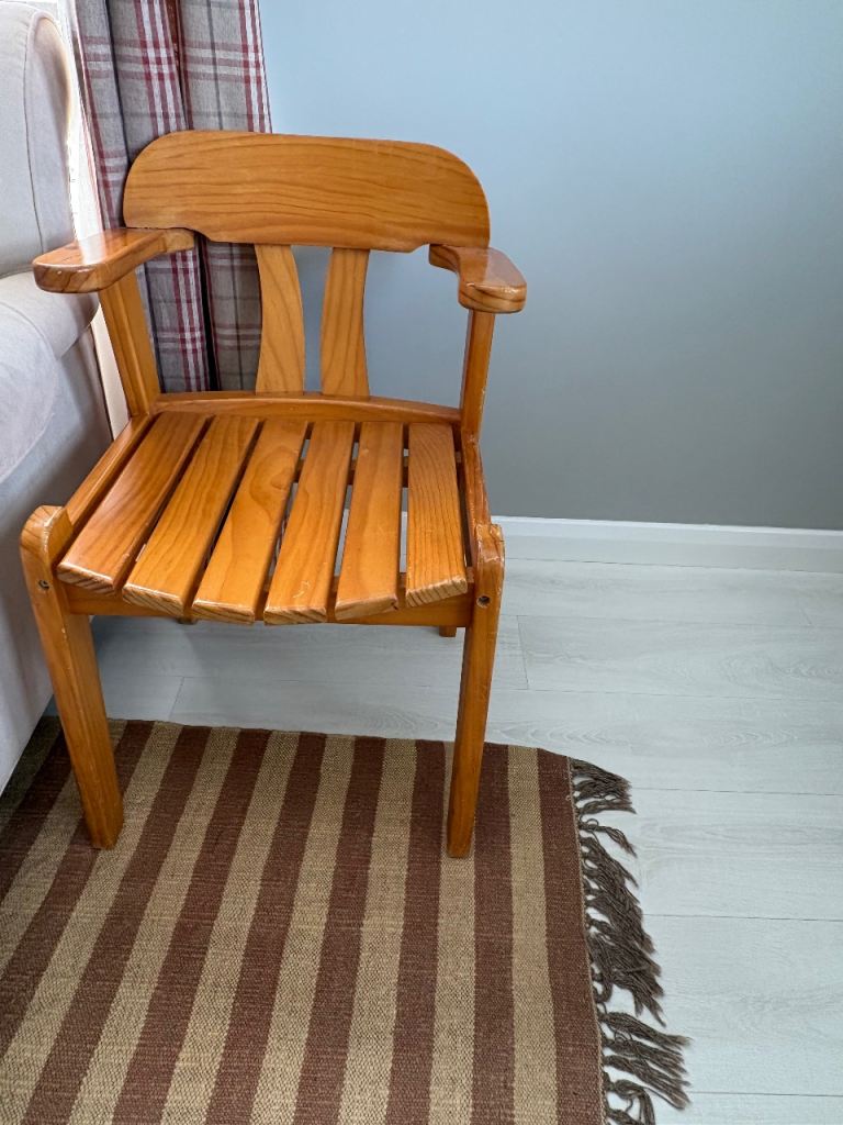 Comfy wooden chair