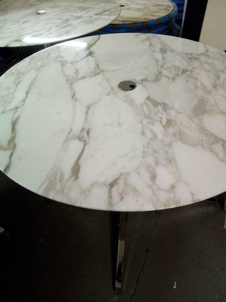 Florence Knoll Italian Marble table, 1m Round - Stunning