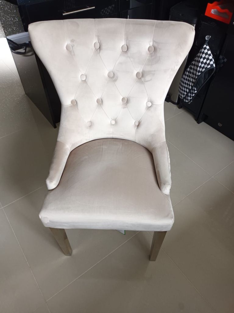 Minx velvet chairs 