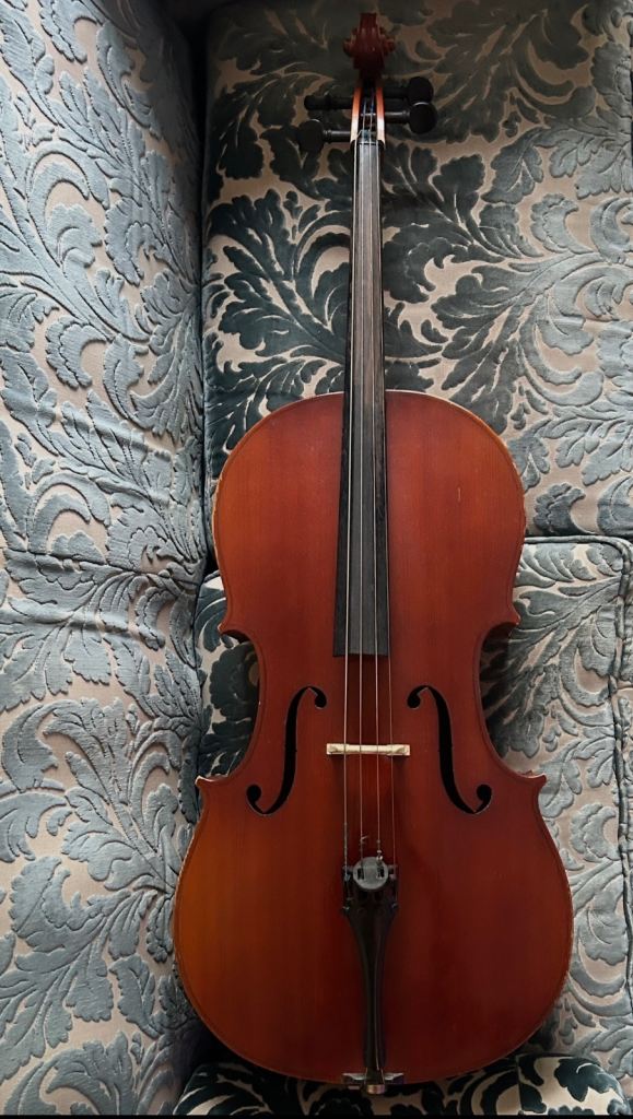 Full size 4/4 carved cello East European workshop mid/later 20th C1950-80s rich mature tone £1475ono