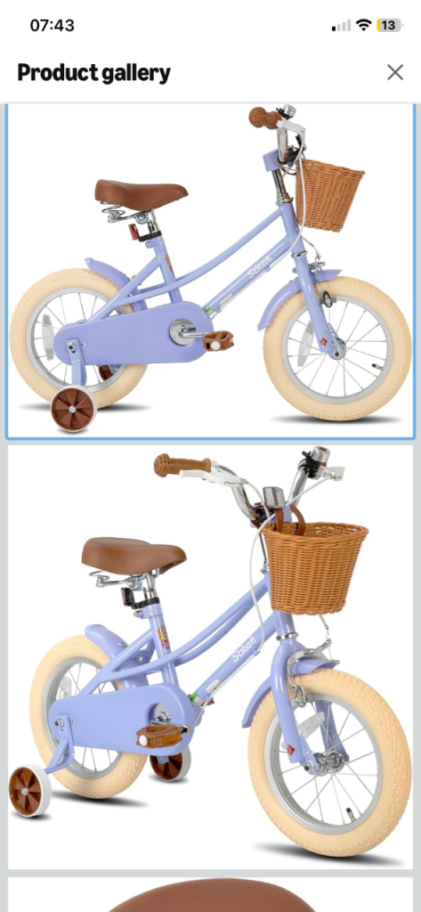 14” Stitch Girls Bike 