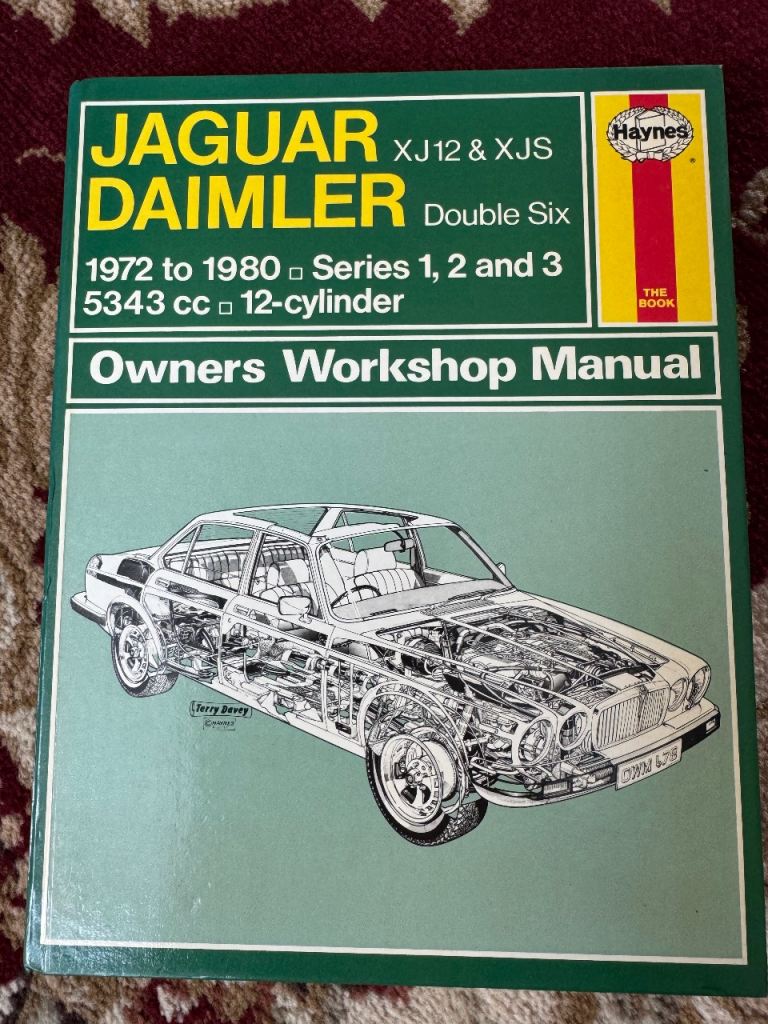Haynes Manual Jaguar Daimler XJ12 & XJS Double Six Workshop Manual
