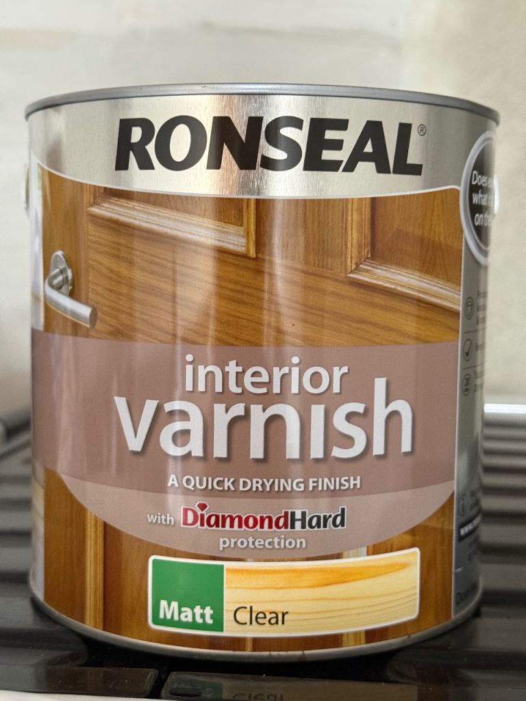 Ronseal interior Matt varnish 2.5L tin 