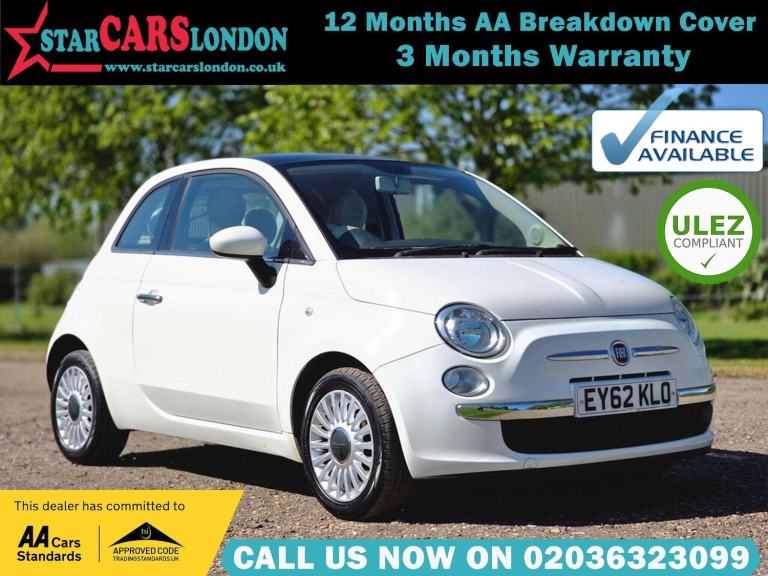 2012 Fiat 500 1.2 Lounge Dualogic Euro 4 3dr HATCHBACK Petrol Automatic