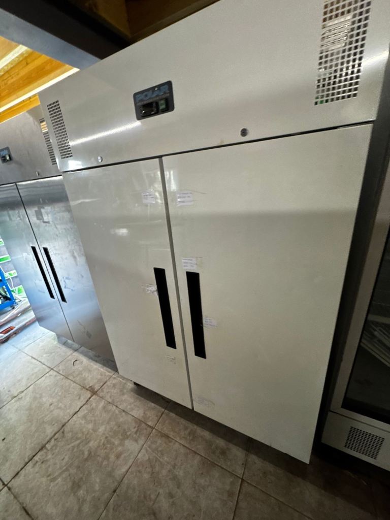 Commercial upright double door freezer cafe shop restaurant 